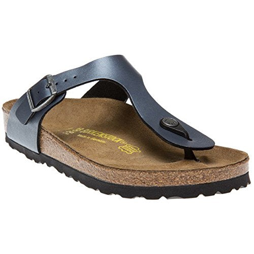 Birkenstock Gizeh Sandals Women’s Size 39 US 8-8.5 Black Birko-Flor Thong Comfort NEW