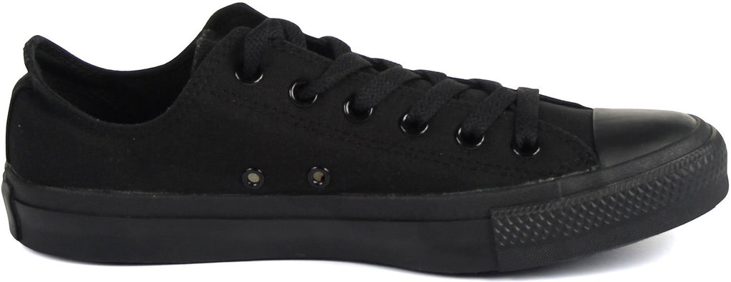 Converse Chuck Taylor All Star Core Ox, Monochrome Black, Size 8 Men, 10 Women