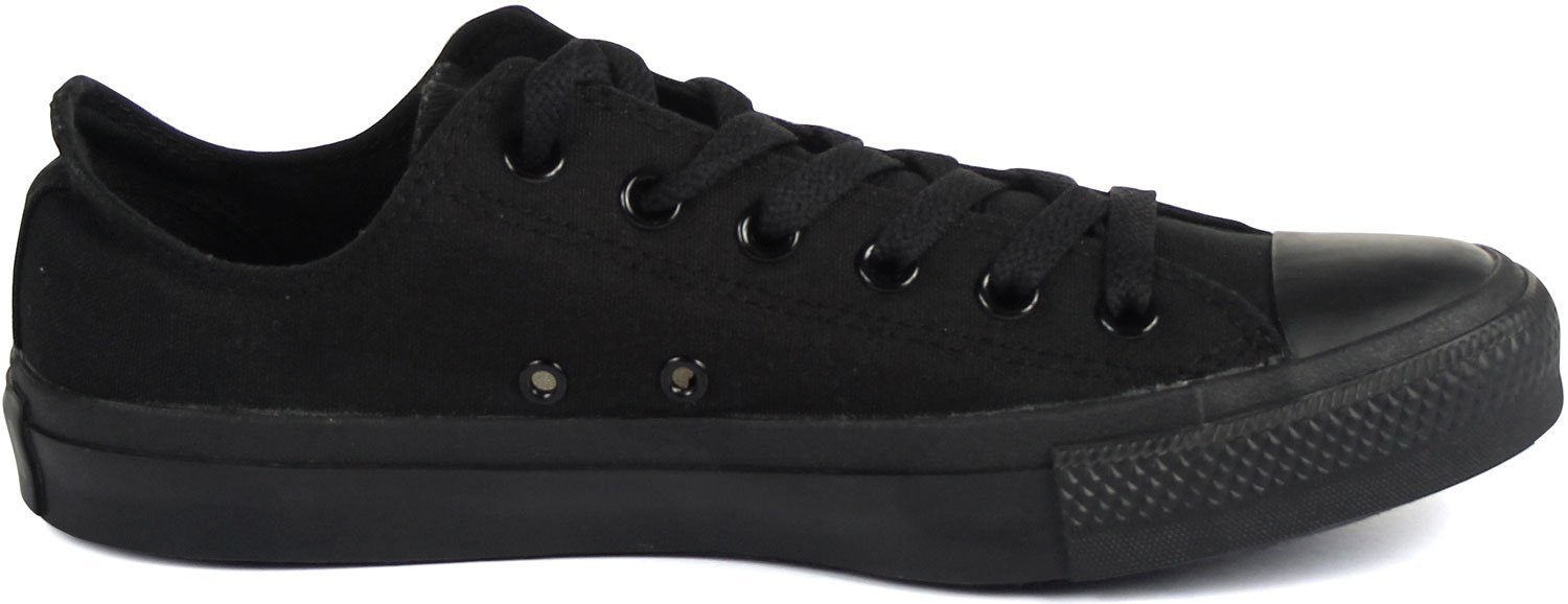 Converse Chuck Taylor All Star Core Ox, Monochrome Black, Size 8 Men, 10 Women