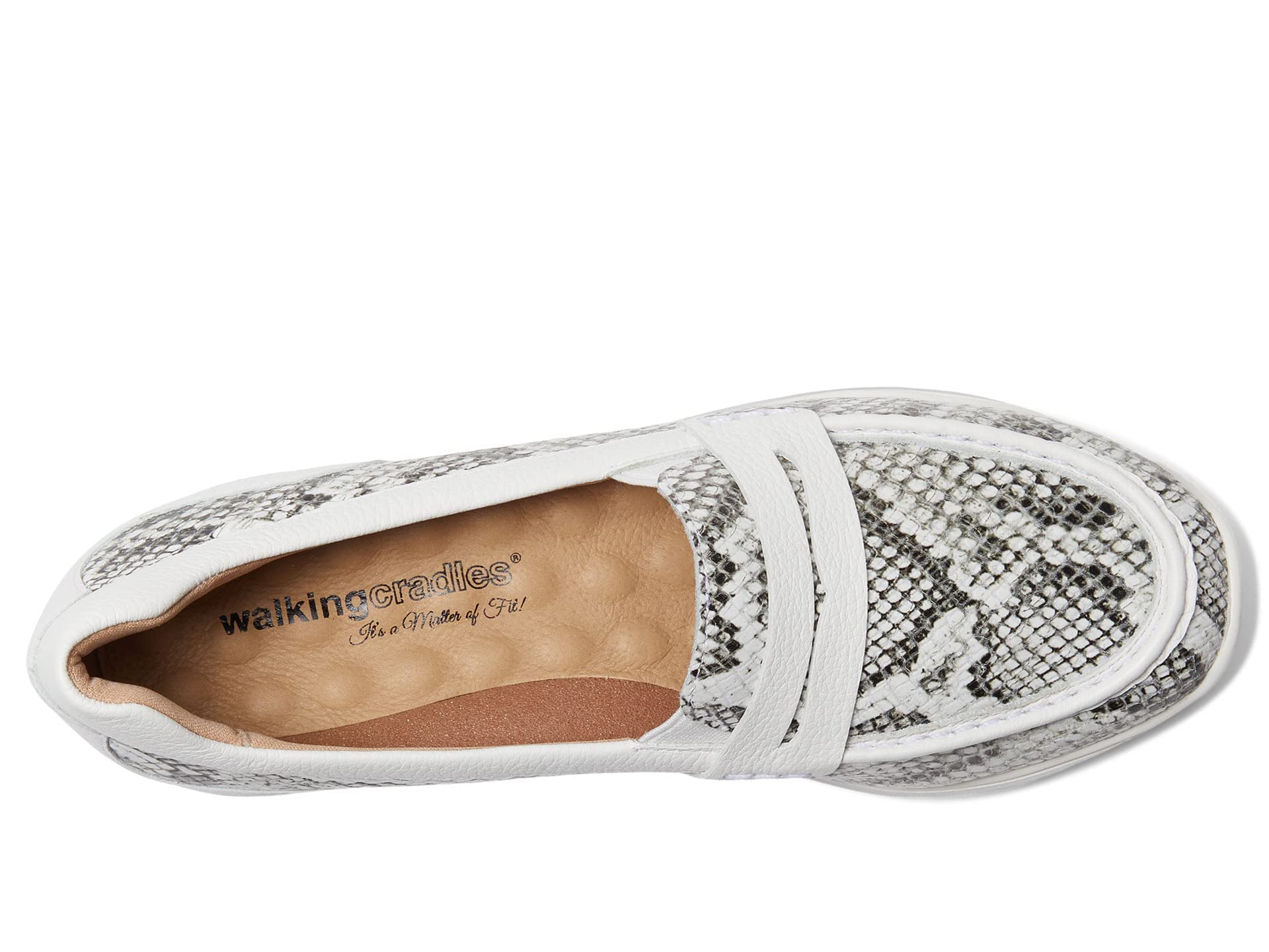 Walking Cradles Dannon Casual Slip-On Shoes – Black/White – Women’s Size 7.5 Wide