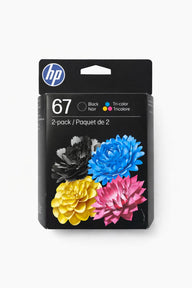 HP 67 Ink (2-Pack) – Black & Tri-Color