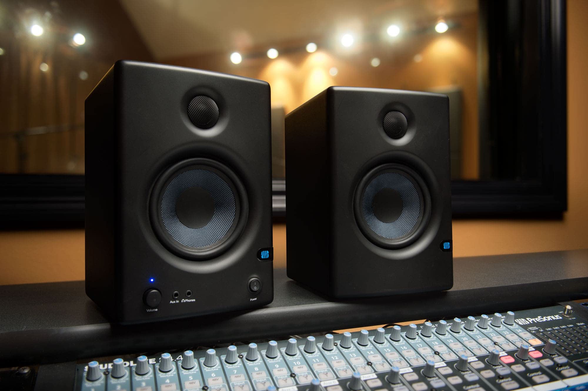 PreSonus Eris E4.5 Powered Studio Monitors – 4.5” Active Media Reference Speakers (Pair)